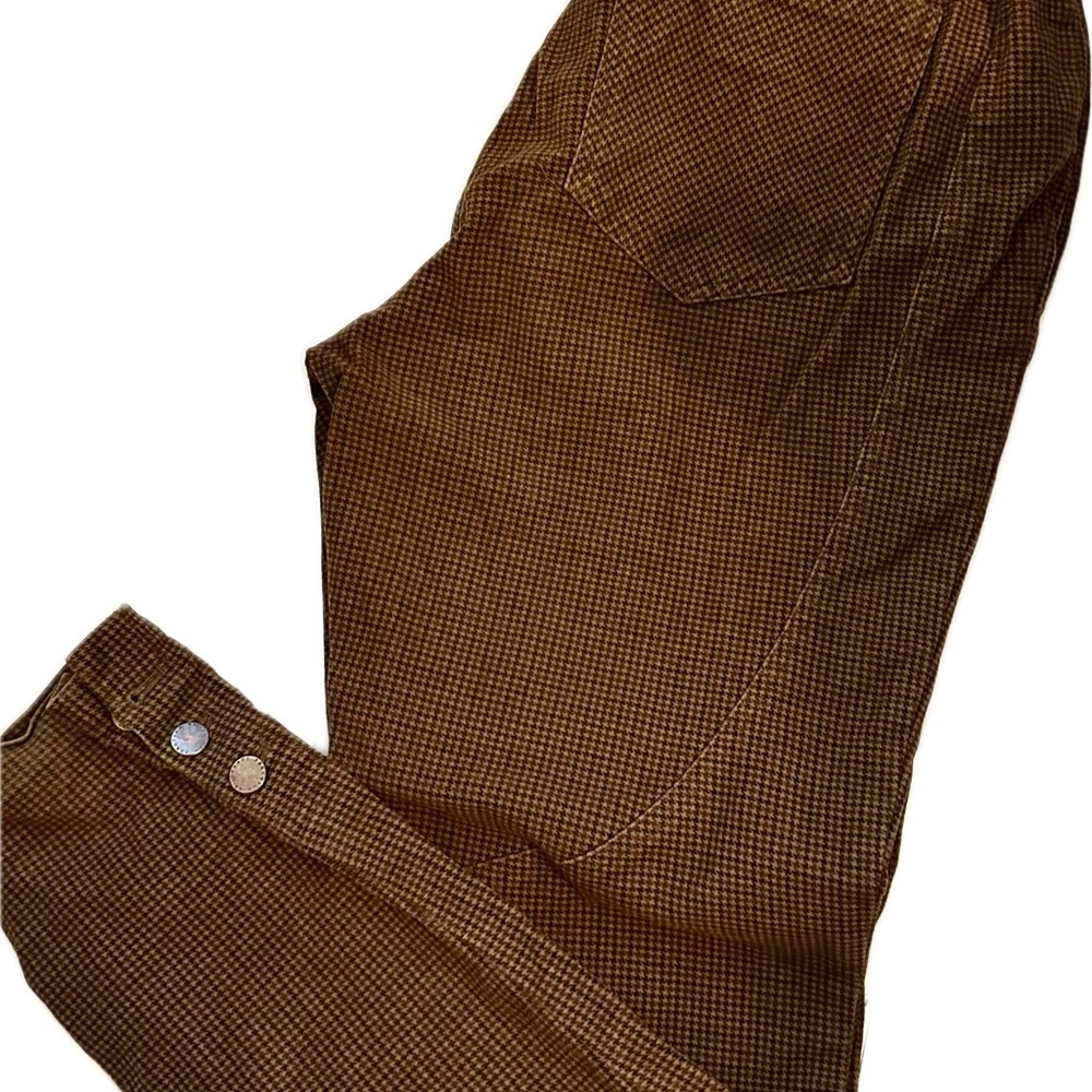 Peruvian Connection Ryder Brown Checkered Corduroy - image 1